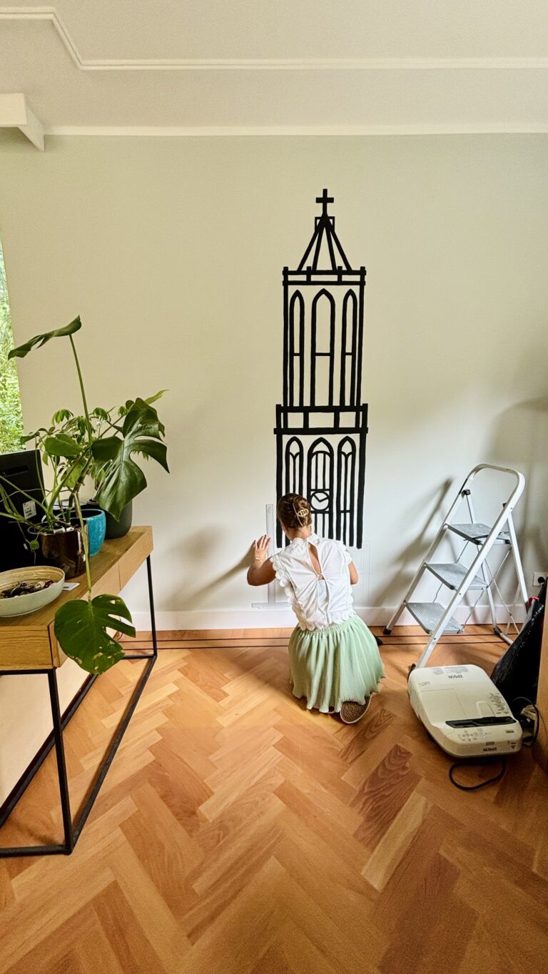 Muurschildering De Dom
